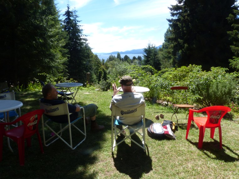 Enjoying the view with Klaus.