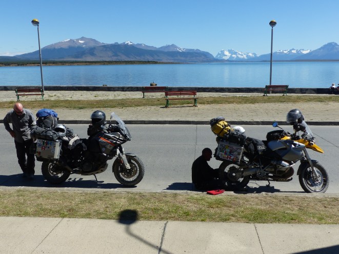 Putting air back in the tires.