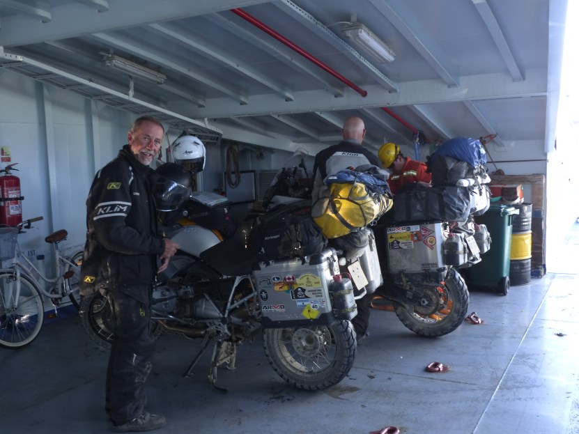 On the ferry from Punta Arenas to Tierra del Fuego