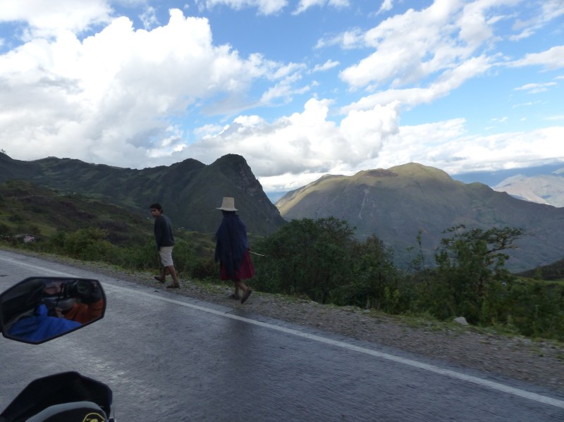 Others crossing the pass.