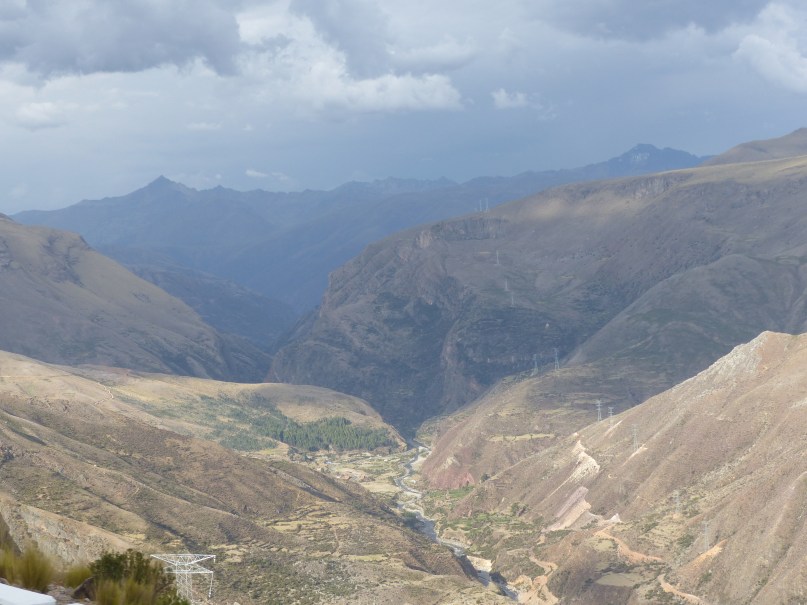 Leaving the plateau descending into the valley.
