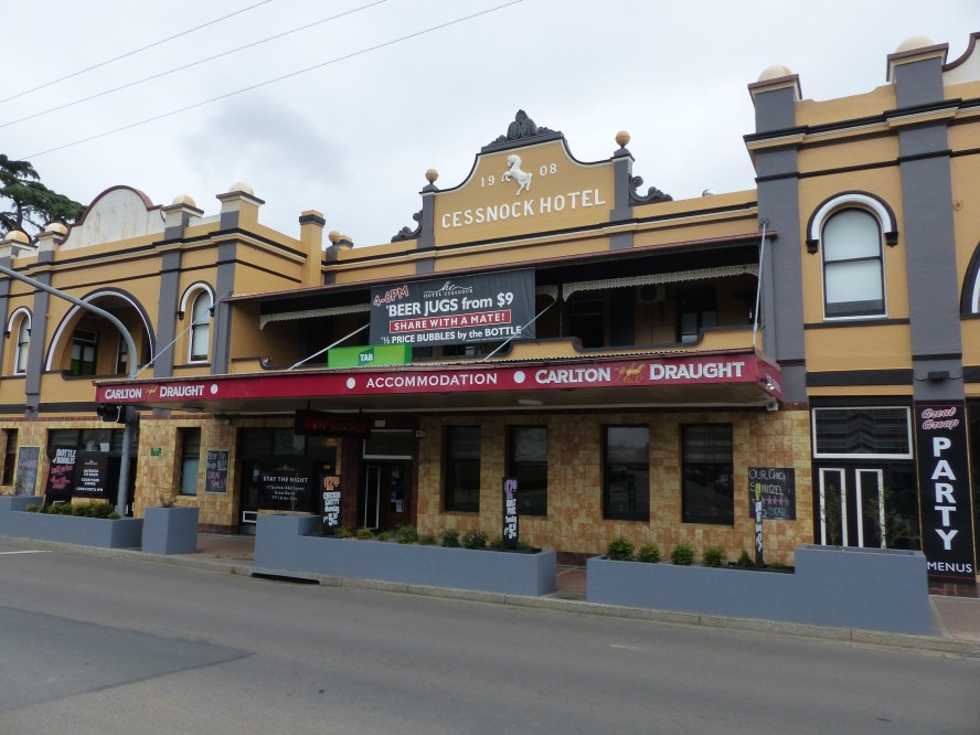 The center of the Hunter Valley wine district.
