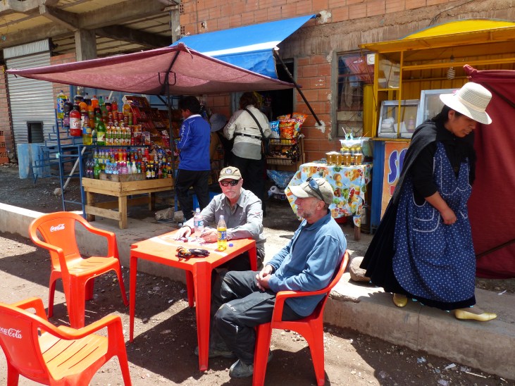 A refreshment break when we land.