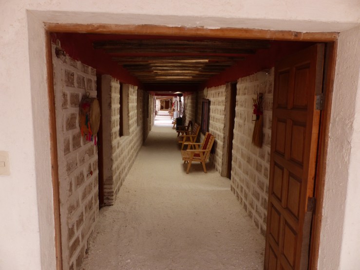 Our hotel, Sol Luna Salada, was built out of blocks of salt