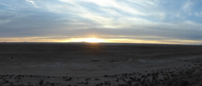 Looking across the Salar