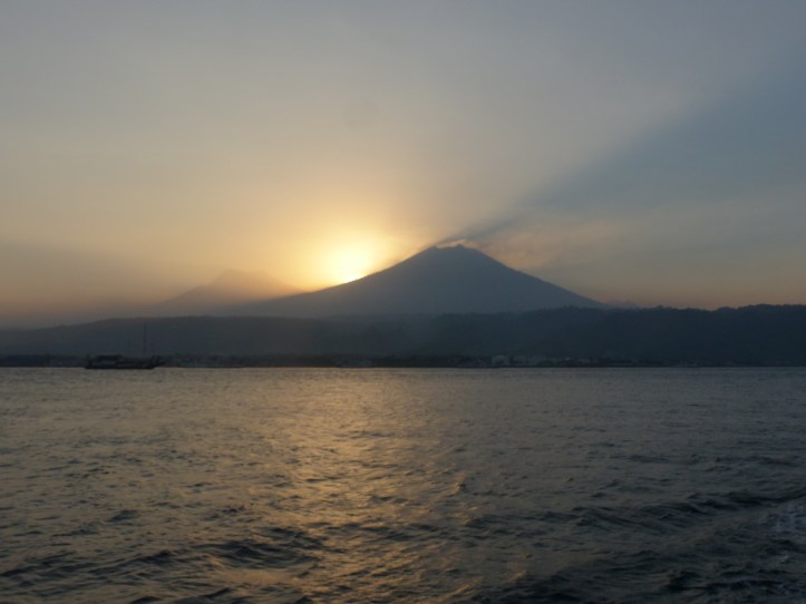 Watching night fall as we wait.