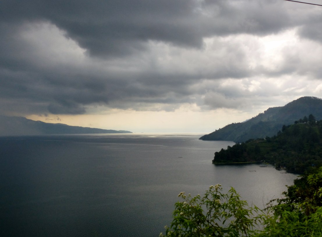 Storm over Lake Toba.