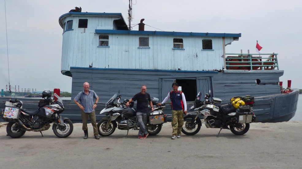 The bike transport to Malaysia...