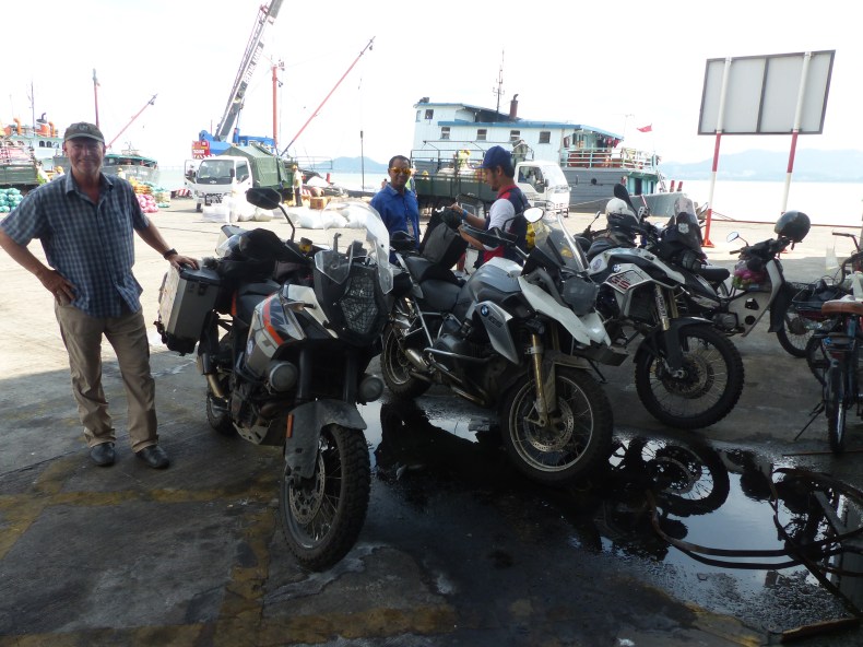 Picking up bikes in Georgetown.